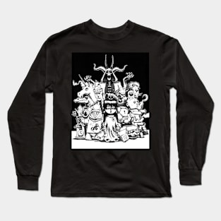 Little Girl and her crew Long Sleeve T-Shirt